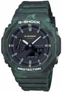 Casio Herreklokke GA-2100FR-3AER G-Shock Sort/Resinplast Ø45.4 mm