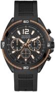 Guess Herreklokke W1168G3 Sort/Gummi Ø45 mm