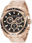 Invicta Herreklokke 31326 Bolt Sort/Rose-gulltonet stål Ø50 mm