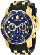 Invicta Herreklokke 30763 Pro Diver Blå/Gulltonet stål Ø48 mm