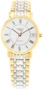 Longines Dameklokke L4.322.2.11.7 Grande Classique Hvit/Gulltonet