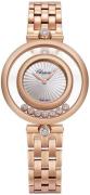 Chopard Dameklokke 209426-5002 Happy Diamonds Sølvfarget/18 karat