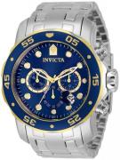 Invicta Herreklokke 33996 Pro Diver Blå/Stål Ø48 mm