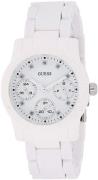 Guess Dameklokke W0944L1 Hvit/Gummi Ø40 mm