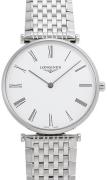 Longines Dameklokke L4.866.4.11.6 La Grande Classique De Hvit/Stål