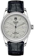 Tudor M55000-0050 Glamour Date Sølvfarget/Lær Ø36 mm