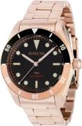 Invicta Herreklokke 40490 Pro Diver Sort/Rose-gulltonet stål Ø40 mm