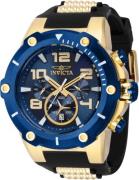 Invicta Herreklokke 40892 Speedway Blå/Gulltonet stål Ø51.5 mm