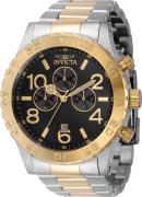 Invicta Herreklokke 40602 Specialty Sort/Gulltonet stål Ø50 mm