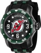 Invicta Herreklokke 42653 NHL Sort/Stål Ø48 mm