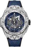 Hublot Herreklokke 418.NX.5107.RX.1604.MXM20 Big Bang 45Mm Blå/Gummi