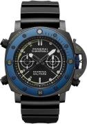 Panerai Herreklokke PAM02239 Submersible Sort/Gummi Ø47 mm