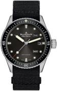 Blancpain Herreklokke 5071-1110-NABA Fifty Fathoms Sort/Tekstil Ø43