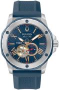 Bulova Herreklokke 98A282 Marine Star Blå/Gummi Ø45 mm