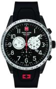 Swiss Alpine Military Herreklokke 7082.9877 Hornet Chrono Sort/Gummi