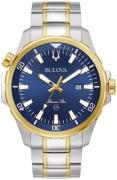 Bulova Herreklokke 98B384 Marine Star Blå/Gulltonet stål Ø44 mm