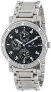 Bulova Herreklokke 96E04D Diamond Sort/Stål Ø40 mm