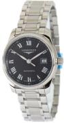 Longines Dameklokke L2.257.4.51.6 Master Sort/Stål Ø29 mm