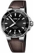 Oris Herreklokke 01 733 7730 4134-07 5 24 10EB Diving Sort/Lær