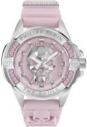 Philipp Plein Dameklokke PWNAA1123 High-Conic Rosa/Gummi Ø41 mm