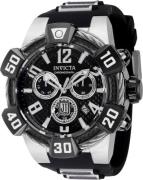 Invicta Herreklokke 40441 Jason Taylor Sort/Stål Ø52 mm