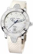 Ulysse Nardin Dameklokke 8103-101E-3C-10 Ladies Diver Hvit/Gummi Ø40