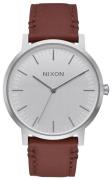 Nixon Herreklokke A10581113-00 Sølvfarget/Lær Ø40 mm