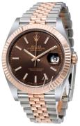 Rolex Herreklokke 126331-0002 Datejust41 Brun/18 karat rosé gull