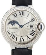 Cartier Dameklokke WJBB0028 Ballon Blue Sølvfarget/Lær Ø37 mm