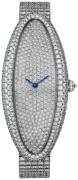 Cartier Dameklokke HPI01307 Baignoire Diamantsmykket/18 karat hvitt