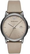 Emporio Armani Herreklokke AR11116 Dress Grå/Lær Ø43 mm