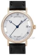 Breguet Dameklokke 9068BR-12-976 D000 Classique Sølvfarget/Lær