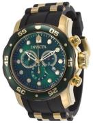 Invicta Pro Diver Herreklokke 17886 Grønn/Gulltonet stål Ø48 mm