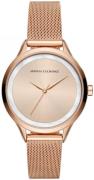 Armani Exchange 99999 Dameklokke AX5602 Rosegullfarget/Rose-gulltonet