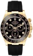 Rolex Cosmograph Daytona Herreklokke 116518LN-0046 Sort/Gummi Ø40 mm