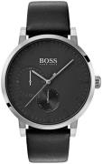 Hugo Boss 99999 Herreklokke 1513594 Sort/Lær Ø42 mm