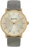 Nixon 99999 A10582982-00 Sølvfarget/Lær Ø40 mm