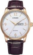 Citizen Classic Herreklokke BM8553-16A Hvit/Lær Ø41 mm