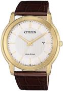 Citizen 99999 Herreklokke AW1212-10A Sølvfarget/Lær Ø42 mm