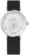 Nomos Glashütte Autobahn Herreklokke N-1301 Sølvfarget/Tekstil Ø41