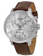 Tissot Seastar 1000 Herreklokke T055.417.16.037.00 Sølvfarget/Lær