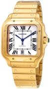 Cartier Santos De Cartier Herreklokke WGSA0009 Hvit/18 karat gult gull