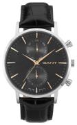 Gant 99999 Herreklokke W11202 Sort/Lær Ø44 mm