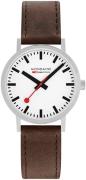 Mondaine Classic Herreklokke A660.30360.11SBG Hvit/Lær Ø40 mm