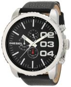 Diesel Chronograph Herreklokke DZ4208 Sort/Lær Ø52 mm