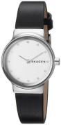 Skagen Freja Dameklokke SKW2668 Hvit/Lær Ø26 mm