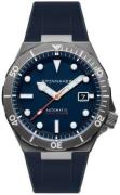 Spinnaker Herreklokke SP-5083-02 Boettger Blå/Gummi Ø42 mm