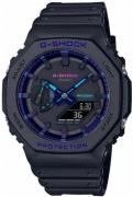 Casio Herreklokke GA-2100VB-1AER G-Shock Sort/Resinplast Ø45.4 mm