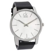 Calvin Klein Herreklokke K2G211C6 City Sølvfarget/Lær Ø43 mm