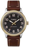 Timex Herreklokke TW2R22900 Sort/Lær Ø40 mm